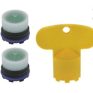 1.5 GPM Tom Thumb Size M16.5 x 1 PCA Cache Water Saving Aerator Key 2-Pack